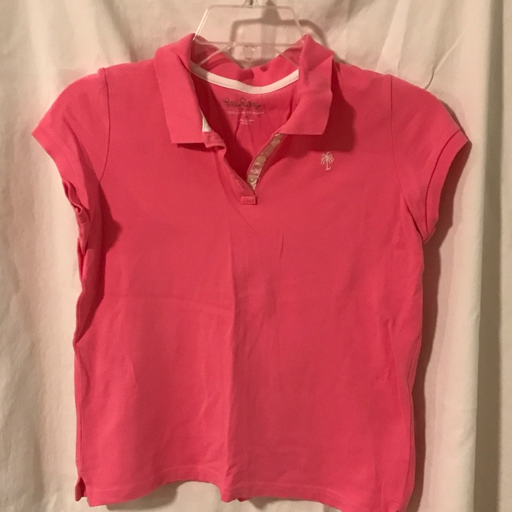 Lilly Pulitzer Pink Short Sleeve Polo